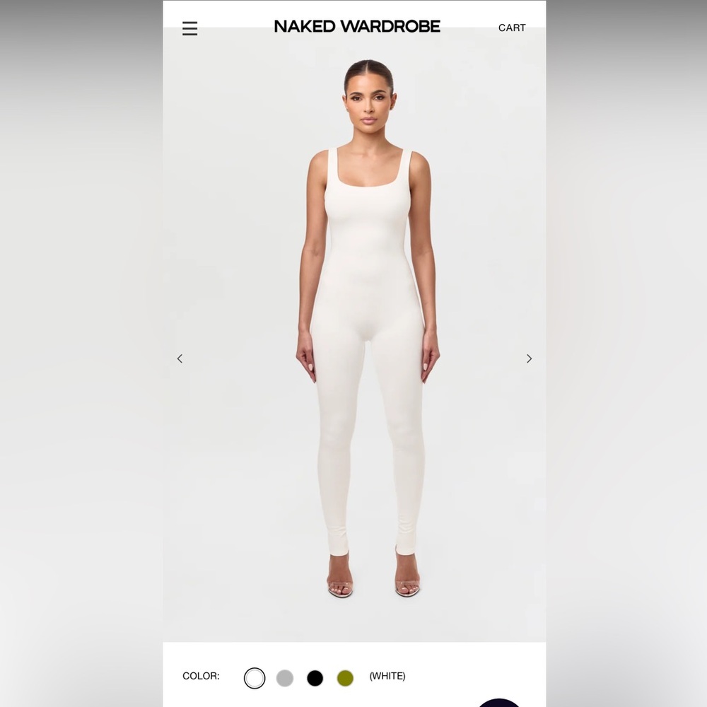 White Sleeveless Bodysuit